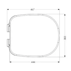 Home Bathroom -Home Bathroom akw ergonomic toilet seat with lid white 23122 1