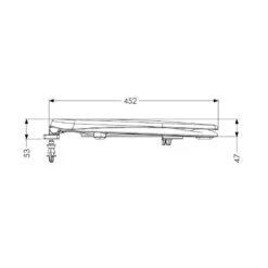 AKW Ergonomic Toilet Seat With Lid - White -Home Bathroom akw ergonomic toilet seat with lid white 23122 2