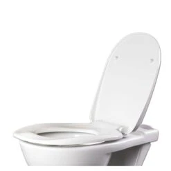 AKW Ergonomic Toilet Seat With Lid - White