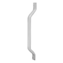 AKW Flat Ended Stainless Steel White Grab Rail - 445mm