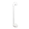 AKW Large Plastic Fluted White Grab Rail - 450mm -Home Bathroom akw large plastic fluted white grab rail 450mm 01410wh