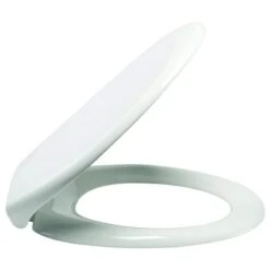 AKW Standard Height Low Level Pan Toilet Seat - White