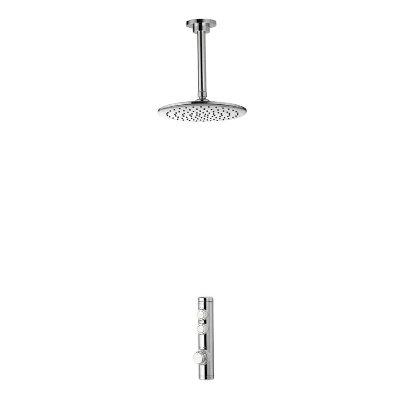 Aqualisa ISystem Concealed Digital Shower With Ceiling Fixed Shower Head - HP/Combi 3 Aqualisa ISystem Concealed Digital Shower With Ceiling Fixed Shower Head - HP/Combi