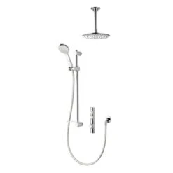Aqualisa ISystem Concealed Digital Shower Digital With Adj & Ceiling Fixed Shower Heads - HP/Combi