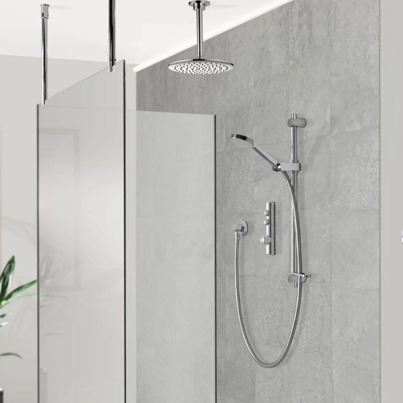 Aqualisa ISystem Concealed Digital Shower With Adj And Wall Fixed Shower Heads - Gravity Pumped 4 Aqualisa ISystem Concealed Digital Shower With Adj And Wall Fixed Shower Heads - Gravity Pumped - Image 2