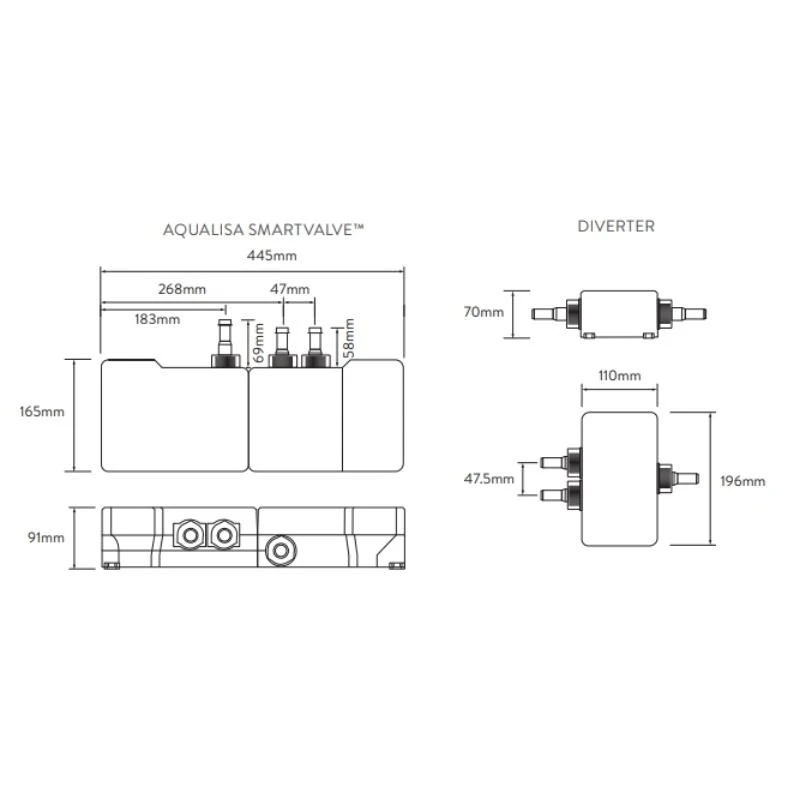 Aqualisa ISystem Concealed Digital Shower With Adj And Wall Fixed Shower Heads - Gravity Pumped 6 Aqualisa ISystem Concealed Digital Shower With Adj And Wall Fixed Shower Heads - Gravity Pumped - Image 4