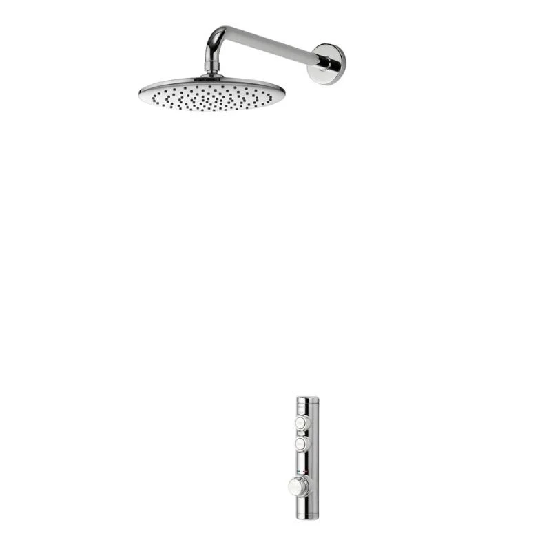 Aqualisa ISystem Concealed Digital Shower With Wall Fixed Shower Head - HP/Combi 3 Aqualisa ISystem Concealed Digital Shower With Wall Fixed Shower Head - HP/Combi