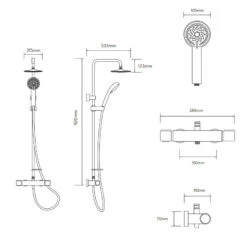 Aqualisa Midas 110 Shower Column 9 Aqualisa Midas 110 Shower Column -Home Bathroom aqualisa midas 110 shower column md110sc 3