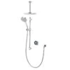 Aqualisa Optic Q Digital Smart Shower Concealed Dual With Ceiling Head - High Pressure/Combi