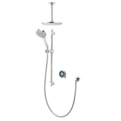 Aqualisa Optic Q Digital Smart Shower Concealed Dual With Ceiling Head - High Pressure/Combi