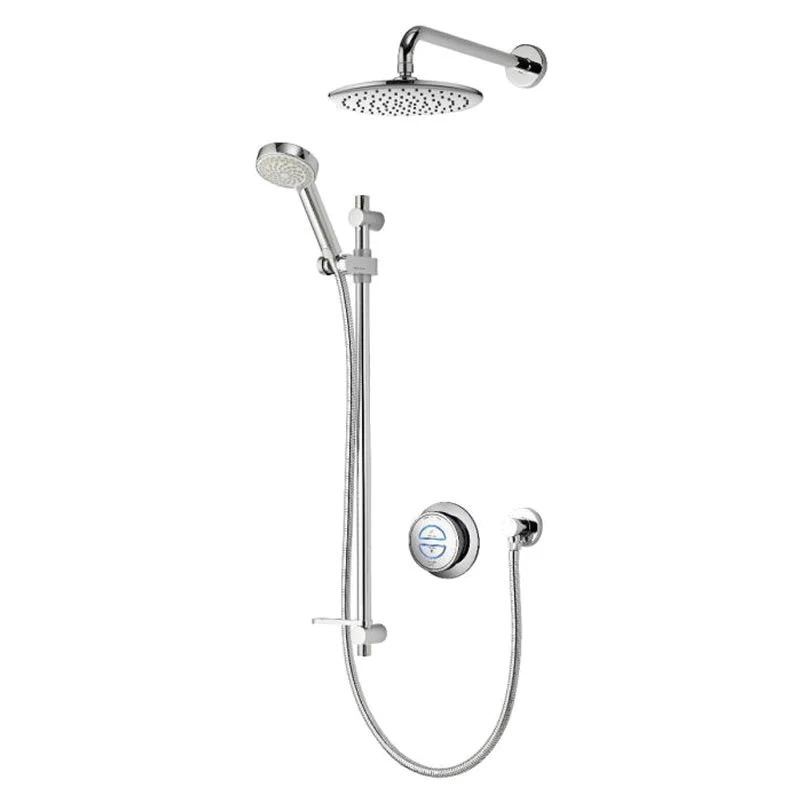 Aqualisa Quartz Concealed Digital Shower With Adjustable & Fixed Wall Shower Heads - Gravity Pumped 3 Aqualisa Quartz Concealed Digital Shower With Adjustable & Fixed Wall Shower Heads - Gravity Pumped