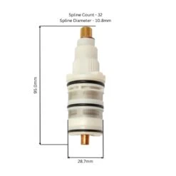 Armitage Shanks Nuastyle Thermostatic Cartridge -Home Bathroom armitage shanks nuastyle thermostatic cartridge s960130nu 3