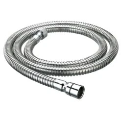 Bristan 1.25m Cone To Nut Shower Hose - 8mm Bore - Chrome