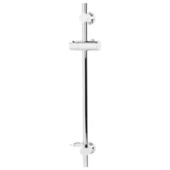 Bristan Casino Riser Rail With Adjustable Position Bracket - Chrome