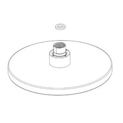 Bristan Fixed Shower Head - Black