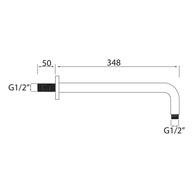 Bristan Large Shower Arm 360mm 4 Bristan Large Shower Arm 360mm - Image 2