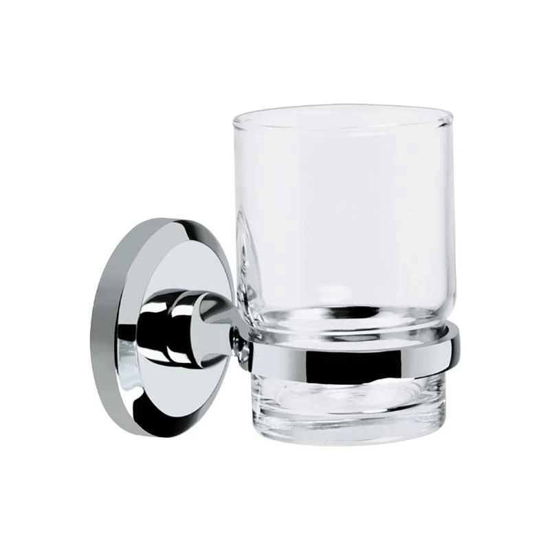 Bristan Solo Glass Tumbler & Holder - Chrome 3 Bristan Solo Glass Tumbler & Holder - Chrome