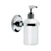 Bristan Solo Wall Mounted Frosted Glass Soap Dispenser - Chrome 1 Bristan Solo Wall Mounted Frosted Glass Soap Dispenser - Chrome -Home Bathroom bristan solo wall mounted frosted glass soap dispenser chrome so soap c