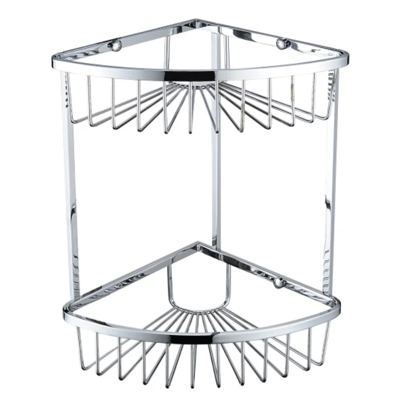 Bristan Two Tier Corner Fixed Wire Basket 3 Bristan Two Tier Corner Fixed Wire Basket