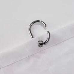 Croydex 1800mm X 2100mm High Performance/professional Textile Shower Curtain - White -Home Bathroom croydex 1800mm x 2100mm high performance professional textile shower curtain white gp85106 2