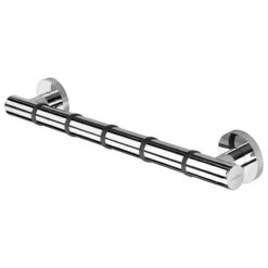 Croydex 485mm Grab 'N' Grip Straight Grab Bar - Chrome