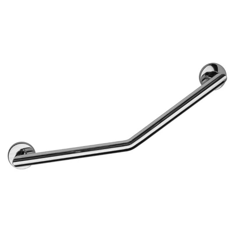 Croydex 600mm Modern Stainless Steel Angled Grab Bar - Chrome 3 Croydex 600mm Modern Stainless Steel Angled Grab Bar - Chrome