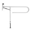 Croydex 850mm Fold Away Hand Rail With Drop Down Leg - White 2 Croydex 850mm Fold Away Hand Rail With Drop Down Leg - White -Home Bathroom croydex 850mm fold away hand rail with drop down leg white ap502922