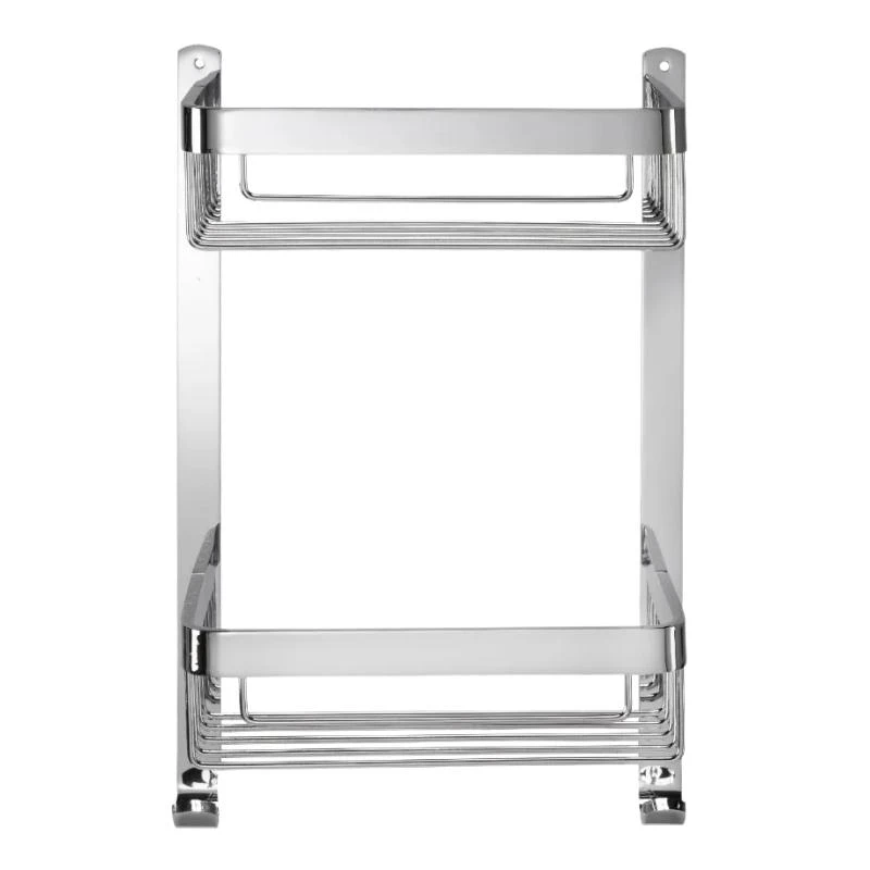 Croydex Aluminium Large Two Tier Basket - Chrome 3 Croydex Aluminium Large Two Tier Basket - Chrome