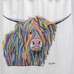 Croydex Angus McCoo Shower Curtain - Steven Brown