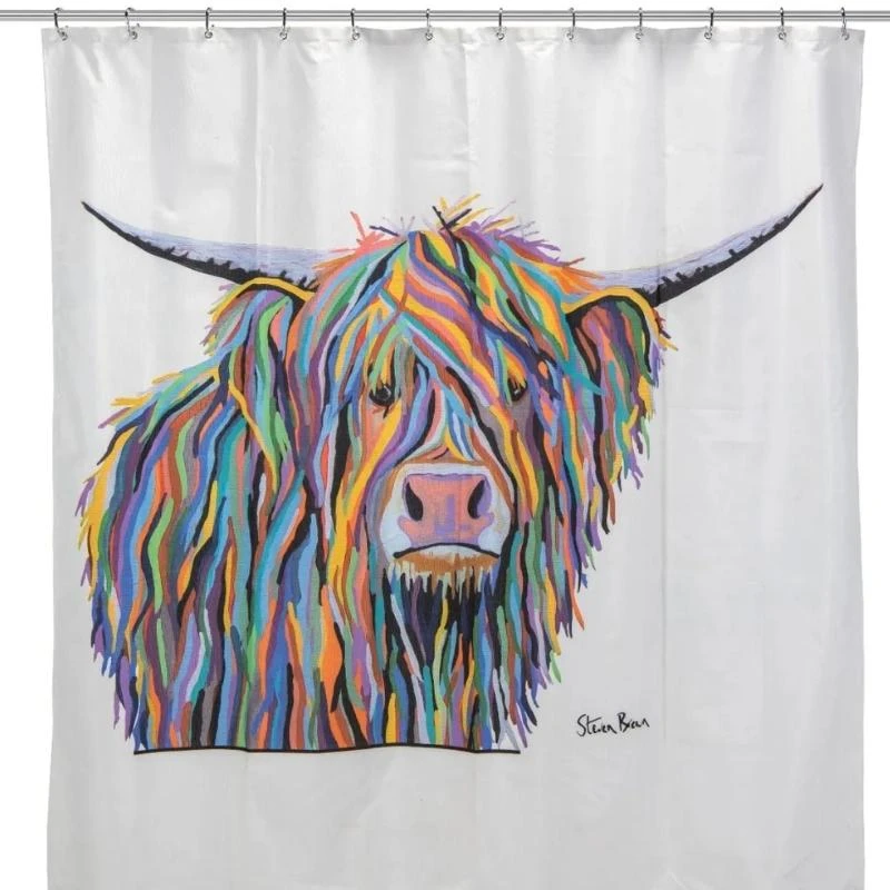 Croydex Angus McCoo Shower Curtain - Steven Brown 6 Croydex Angus McCoo Shower Curtain - Steven Brown - Image 4