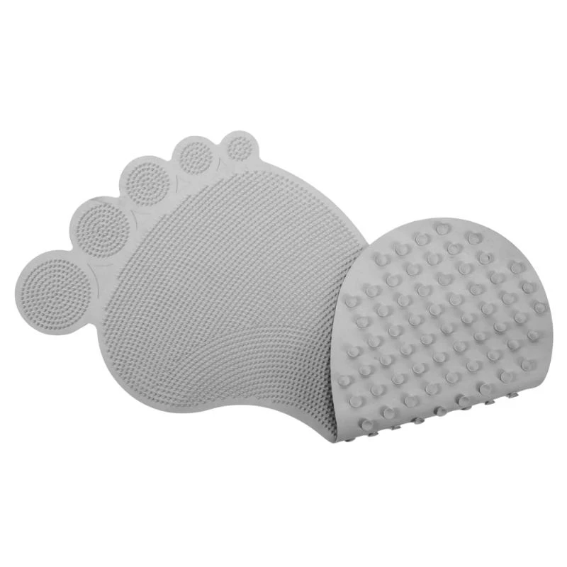 Croydex Big Foot Rubber Bath Mat - Grey 4 Croydex Big Foot Rubber Bath Mat - Grey - Image 2