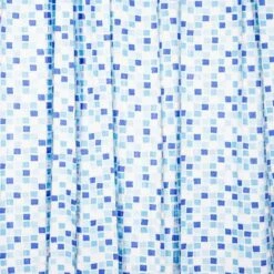 Croydex Blue Mosaic Shower Curtain