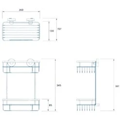 Croydex Brockham Flexi-Fix Two Tier Cosmetic Basket - Chrome 9 Croydex Brockham Flexi-Fix Two Tier Cosmetic Basket - Chrome -Home Bathroom croydex brockham flexi fix two tier cosmetic basket chrome qm800541 3
