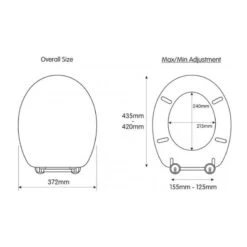Croydex Buttermere Sit Tight Toilet Seat - White -Home Bathroom croydex buttermere sit tight toilet seat white wl601922h 3