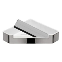 Croydex Corner Shower Shelf With Wiper Blade -Home Bathroom croydex corner shower shelf with wiper blade qm950122 2