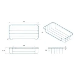 Croydex Cosmetic Basket - Chrome 7 Croydex Cosmetic Basket - Chrome -Home Bathroom croydex cosmetic basket chrome qm260641 2