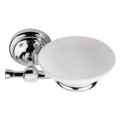 Croydex Flexi-Fix 1919 Range Soap Dish And Holder - Chrome