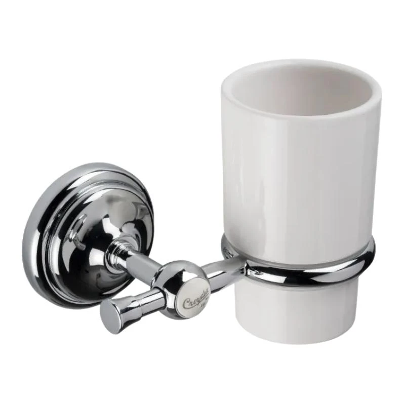 Croydex Flexi-Fix 1919 Range Tumbler And Holder - Chrome 4 Croydex Flexi-Fix 1919 Range Tumbler And Holder - Chrome - Image 2