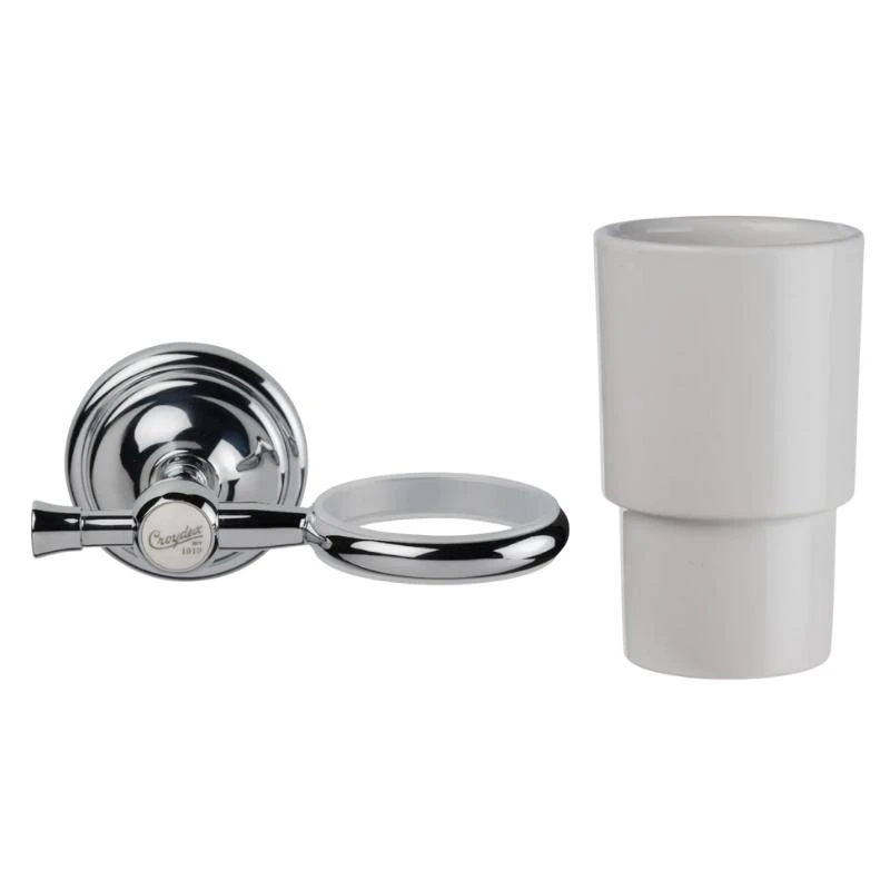 Croydex Flexi-Fix 1919 Range Tumbler And Holder - Chrome 5 Croydex Flexi-Fix 1919 Range Tumbler And Holder - Chrome - Image 3