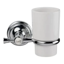 Croydex Flexi-Fix 1919 Range Tumbler And Holder - Chrome