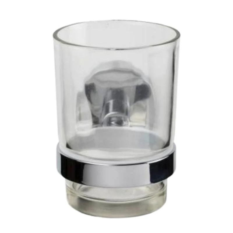 Croydex Flexi-Fix Britannia Tumbler And Holder - Chrome 3 Croydex Flexi-Fix Britannia Tumbler And Holder - Chrome