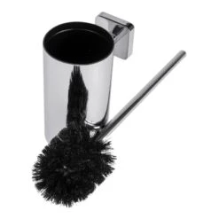 Croydex Flexi-Fix Camberwell Toilet Brush And Holder - Chrome -Home Bathroom croydex flexi fix camberwell toilet brush and holder chrome qm922041 2