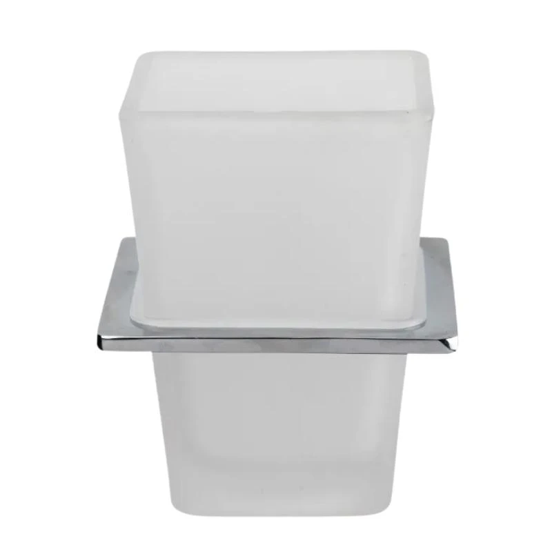 Croydex Flexi-Fix Cheadle Tumbler And Holder - Chrome Plated And Toughened Frosted Glass 3 Croydex Flexi-Fix Cheadle Tumbler And Holder - Chrome Plated And Toughened Frosted Glass