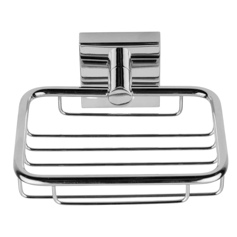 Croydex Flexi-Fix Chester Soap Basket - Chrome 3 Croydex Flexi-Fix Chester Soap Basket - Chrome