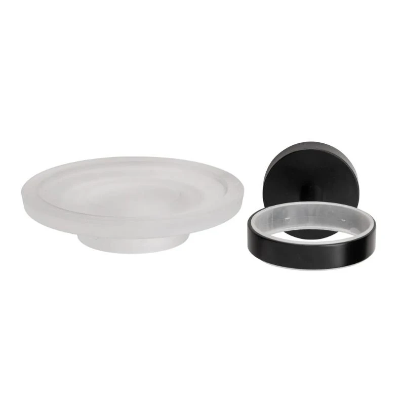 Croydex Flexi-Fix Epsom Black Soap Dish And Holder 5 Croydex Flexi-Fix Epsom Black Soap Dish And Holder - Image 3