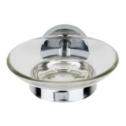 Croydex Flexi-Fix Epsom Soap Dish And Holder - Chrome