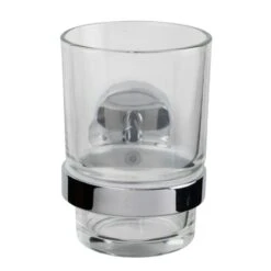 Croydex Flexi-Fix Epsom Tumbler And Holder - Chrome