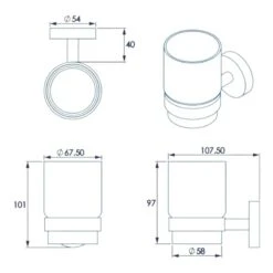 Croydex Flexi-Fix Epsom Tumbler And Holder - Chrome 9 Croydex Flexi-Fix Epsom Tumbler And Holder - Chrome -Home Bathroom croydex flexi fix epsom tumbler and holder chrome qm481841 3