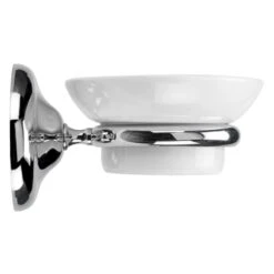 Croydex Flexi-Fix Grosvenor Chrome Soap Dish And Holder -Home Bathroom croydex flexi fix grosvenor chrome soap dish and holder qm701941 1