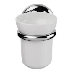 Croydex Flexi-Fix Grosvenor Chrome Tumbler And Holder